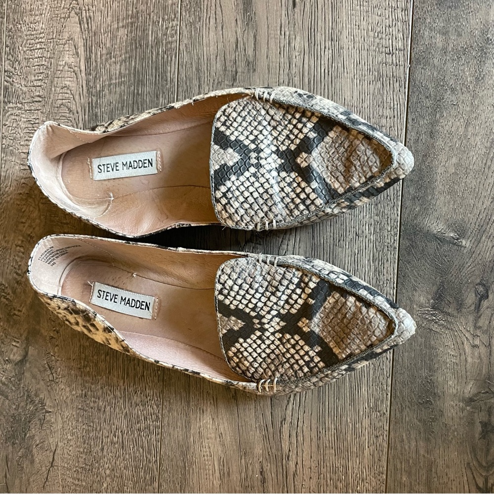 Steve Madden Snakeprint Feather Flat - image 4
